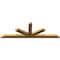 Ekena Millwork Saratoga Rough Sawn Timber Gable Bracket, Western Red Cedar, 108"W x 36"H x 4"D x 6"F, 8/12 Pitch GBW108X36X0406SAR00RWR - alternate 3